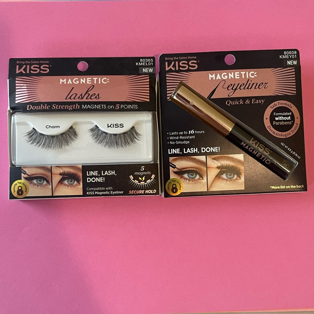 Kiss Magnetic Lashes and Eyeliner Set - Black